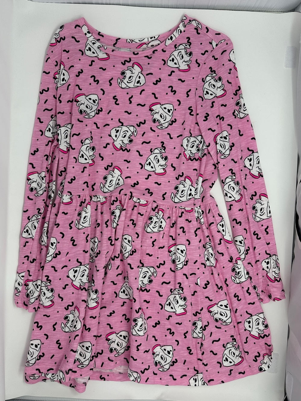 2 Disney Girls 101 Dalmatians Pink and White 100% cotton dresses - size 10 - Picture 5 of 10